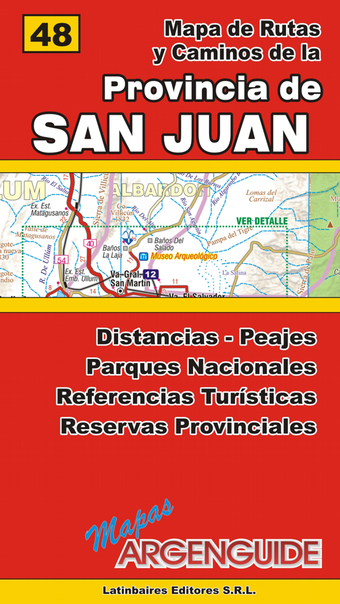 Mapa De La Prov De San Juan MapasArgenGuide